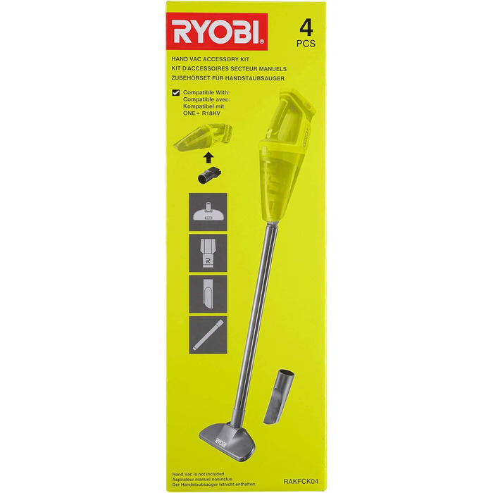 RYOBI 4-Piece Nozzle Set 5132005358 RAK04FC (compatible with R18HV)