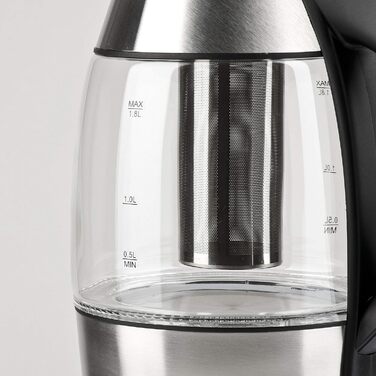 G3 Ferrari Glass & Stainless Steel Kettle & Teapot Set