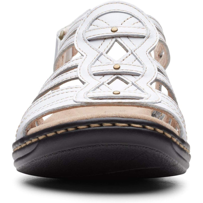 Сандалі Clarks Leisa Janna жіночі шкіряні білі, розмір 39.5 EU