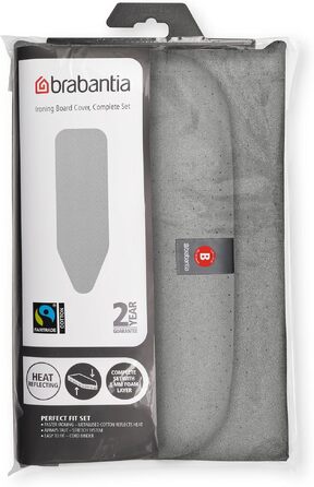 Чохол для прасувальної дошки Brabantia Size B (124 x 38 см), бавовна, металізований
