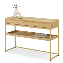 Консольний столик Mebel-Partner, дуб матовий, 110 x 76,5 x 35 см