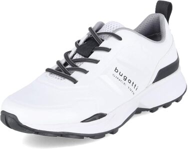Чоловічі кросівки Bugatti з перфорацією: комфорт та повітропроникність. Білі (47 EU)