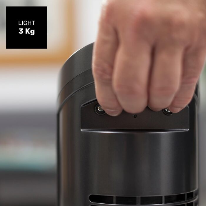 Турбовентилятор Taurus TF780, білий з пультом керування, сірий, 45W, 74 см