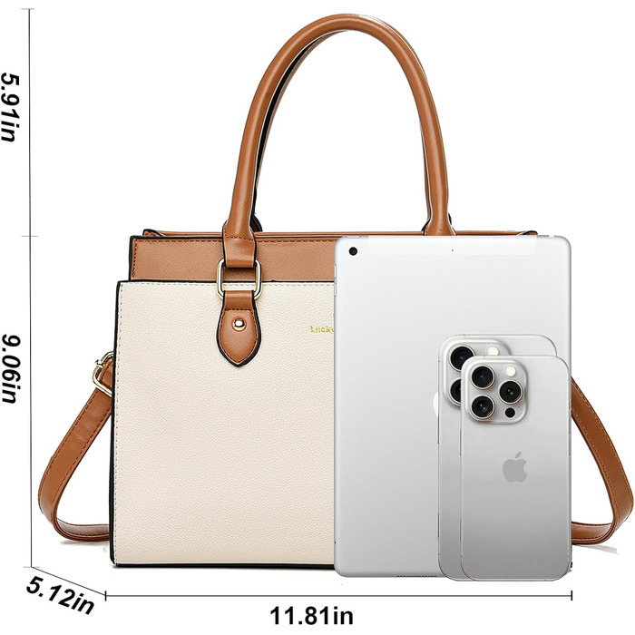 Стильна жіноча сумка-тоут KURGOOL з натуральної шкіри, двоколірна, бордового кольору (A1)