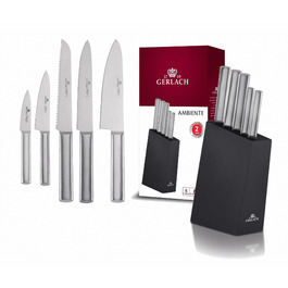 Набір ножів у підставці Gerlach Ambiente Silver, 5 предметів