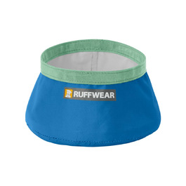 Ruffwear Trail Runner Bowl - Blue Pool Color, Collapsible Dog Bowl for Hiking & Travel
