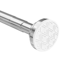 Штанга для душу Siler без свердління, розтягувана, з нержавіючої сталі, 48-200 см (Срібло)