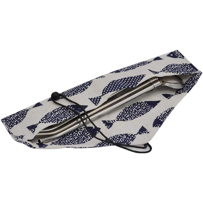 Багаторазові трубочки з нержавіючої сталі та ложки, набір 4 шт. з щіткою для чищення. Ідеально для кави, молочних коктейлів, смузі.