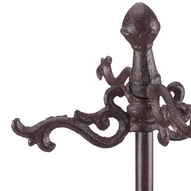 Relaxdays Fireplace Set, 5-Piece, Cast Iron