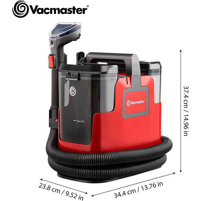 Пилосос миючий Vacmaster STMEUB01 для м'яких меблів, килимів та автомобіля 15КПа 400Вт