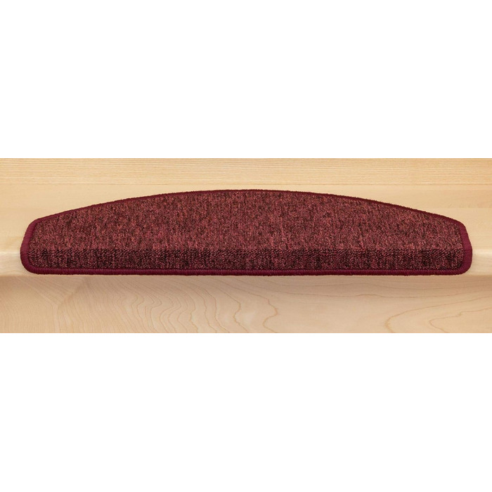 Kettelservice-Metzker Rambo Step Mats in a 15-Piece Value Set, Half-Round, Bordeaux
