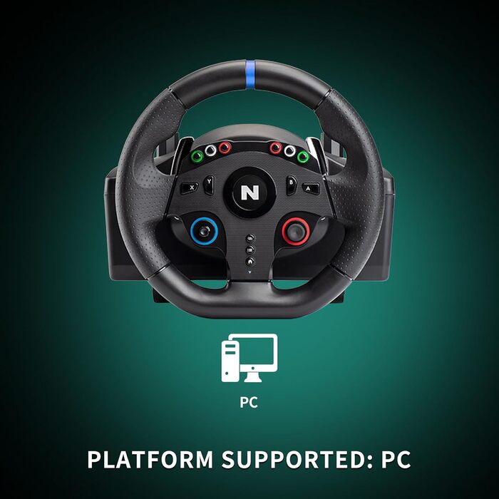 NITHO Ігрове кермо з педалями та перемикачем передач, 270 градусів для PS4, PC, Xbox One, Xbox Series X|S та Switch, Zero Dead Zone Racing Wheel (Drive Pro ONE PC)