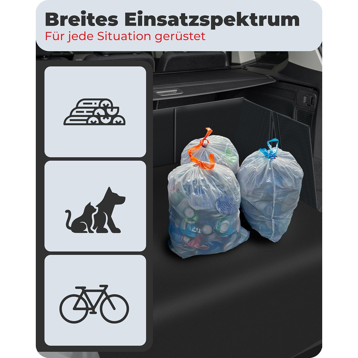 Захист для багажника автомобіля Achilles з боковинами та захистом краю, килимок у багажник, захист для собак, універсальний