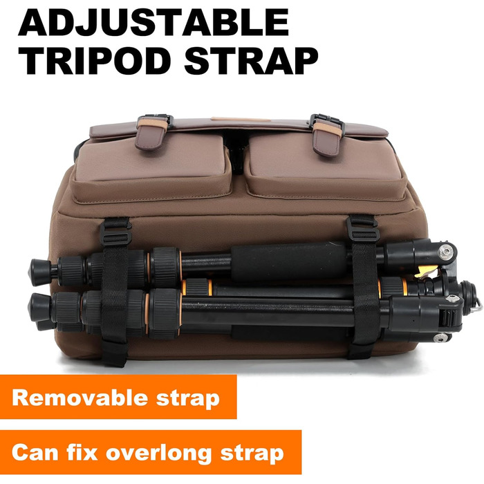 Компактна камера Cwatcun з водонепроникним корпусом та штативом, для фотографії DLR/LR/piegelloe, об'єктив (коричневий)