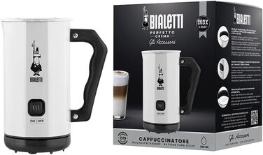 Електричний спінювач молока Bialetti Milch Frother, 150 мл, білий