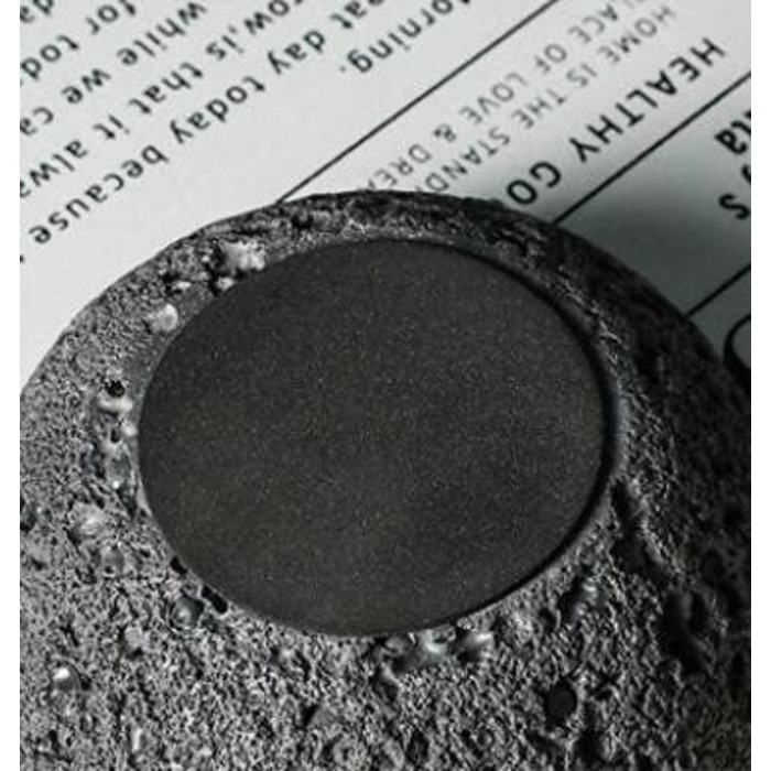 Сміттєвий бак для вулиці та балкона: герметичний, як стильна декор. З бетону та нержавіючої сталі (Чорний S)