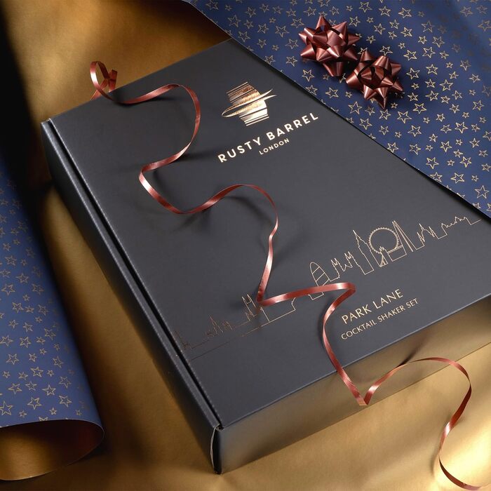 Набір для приготування коктейлів Chelsea Roségold – повний комплект для бармена: шейкер, мадлер, сито, мірний стакан, виливач, ложка, сумка та рецепти. З подарунковою коробкою