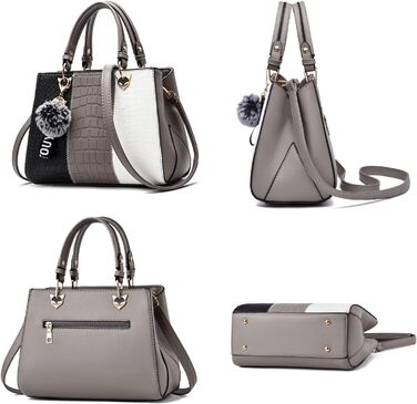 Сумка жіноча Welle через плече месенджер елегантна сіра для жінок