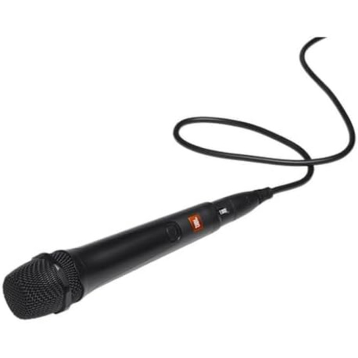 Мікрофон вокальний дротовий JBL PBM 100 для PartyBox: караоке, чорний, кардіоїдний
