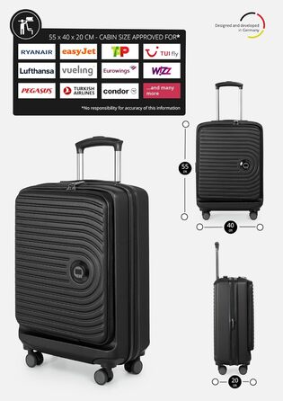 Чохол для багажу Hauptstadtkoffer Mitte - великий, жорсткий, з TSA, 4 колеса, 77 см, 130 літрів (Чорний)