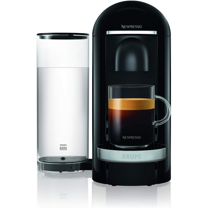 Кавомашина Nespresso Krups Vertuo YY2778FD: Espresso та кава, 40-410 мл, титан (чорний)