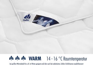 Irisette Edition Warm Duo Winter Blanket - Made in Germany - Duo Bed Blanket for Winter, 155 x 220 cm, Öko-Tex certified 155 x 220 Duo Winter Blanket