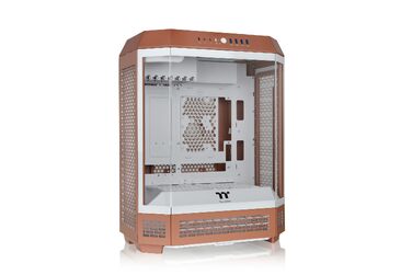 Корпус для ПК Thermaltake The Tower 600 Mocha Mousse, вертикальний Mid Tower, підтримка E-ATX/ATX, загартоване скло, підтримка радіатора 420 мм, Hidden Connector
