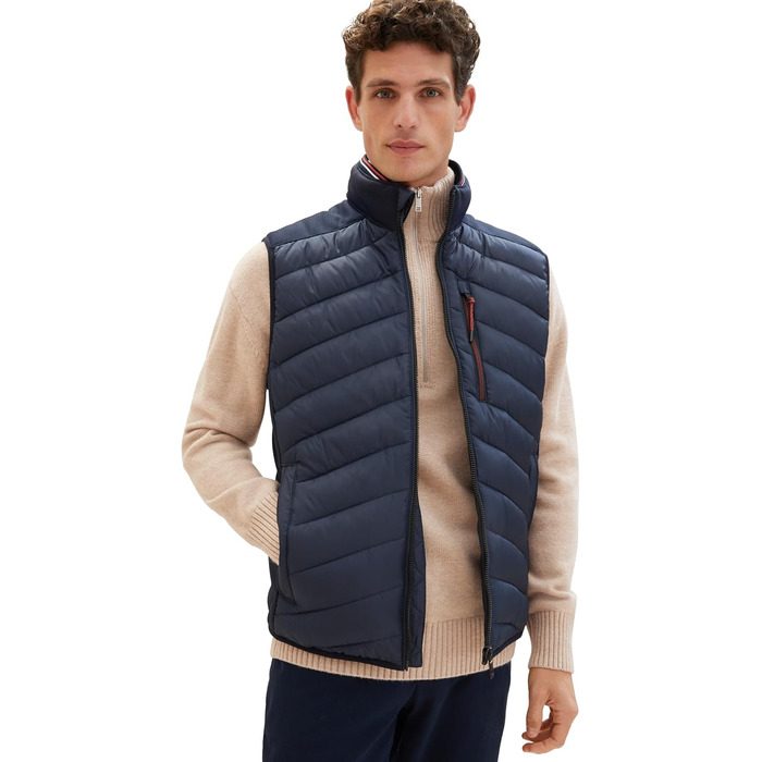 Жилет чоловічий TOM TAILOR, розмір 3XL, колір Sky Captain Blue