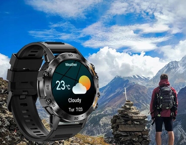 Чоловічий смарт-годинник JG Smart Hammer Black, чорний