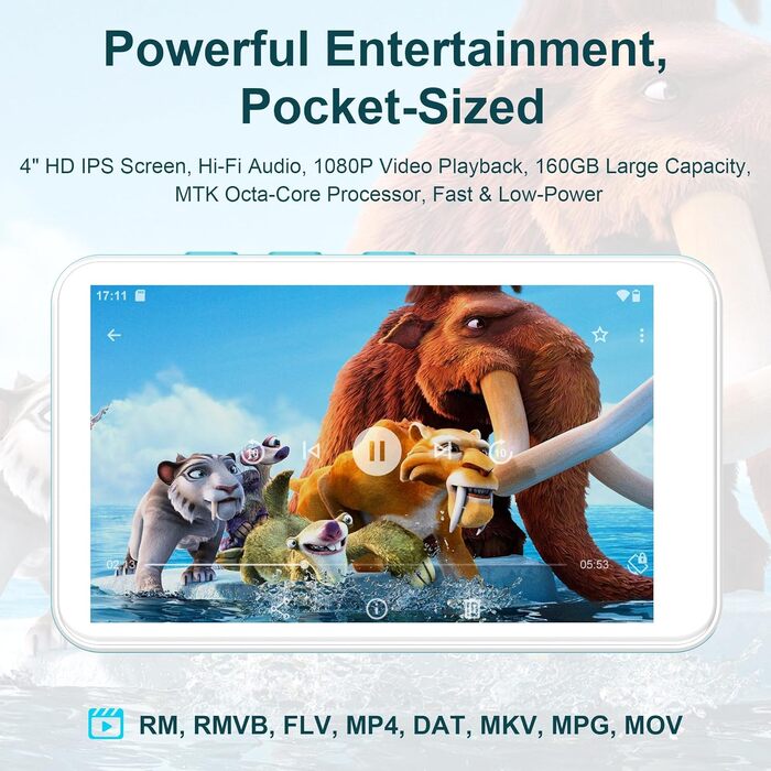 MP3 плеєр SWOFY з Bluetooth та WiFi, 4.0