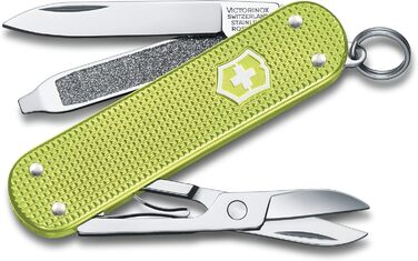 Мультитул Victorinox Classic SD Alox Lime Twist: Швейцарський ніж, 5 функцій, 58 мм