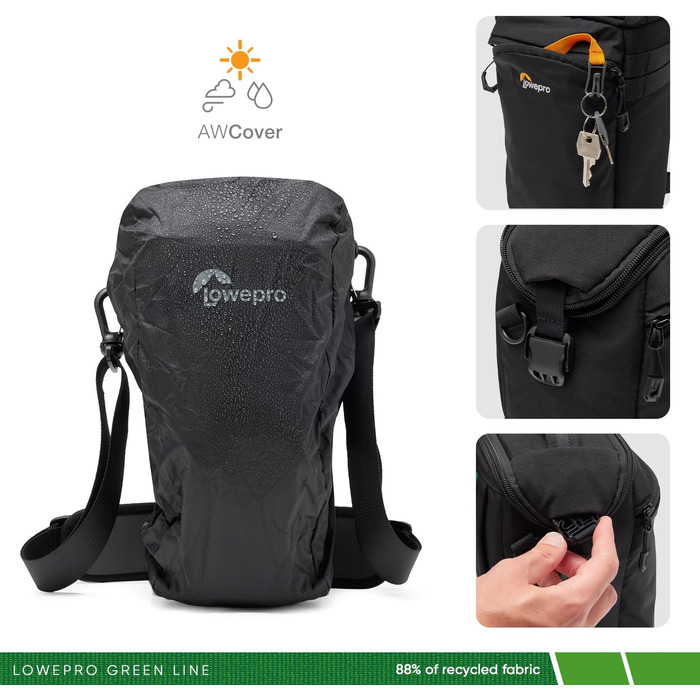 Lowepro ProTactic Toploader - фотосумка для беззеркальних/DSLR камер (4.5 л, 37x10.5x14 см)