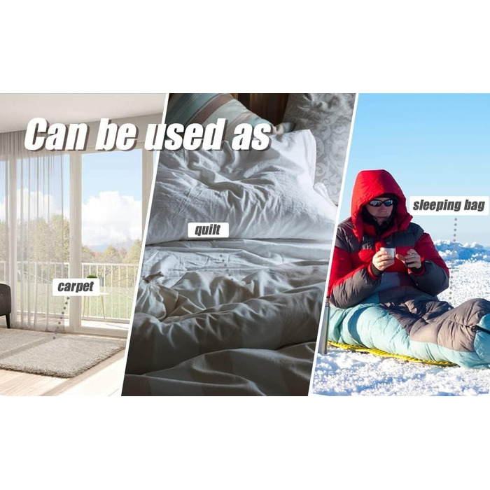 Сплячий мішок 3-4 сезони, водовідштовхувальний, легкий, для піших прогулянок, кемпінгу та подорожей, підходить для дорослих та дітей, 220 x 150 см