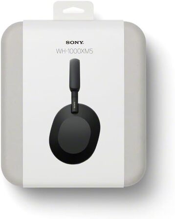Навушники Sony WH-1000XM5 з шумозаглушенням, Bluetooth, чорні - преміум якість, Hi-Res Audio, до 30 год роботи, з кейсом