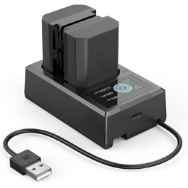 Запасні акумулятори SMALLRIG NP-FZ100 для камер Sony (2 шт.) 2040mAh з LCD-дисплеєм та зарядним пристроєм