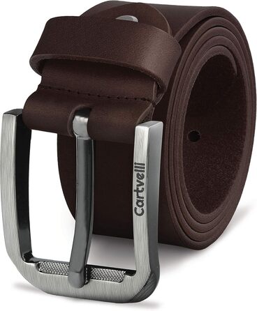 Чоловічий шкіряний ремінь преміум-класу, виготовлений у Німеччині, з подарунковою коробкою. Ширина 40 мм, темно-коричневий, розмір 105. Зверніть увагу на таблицю розмірів.