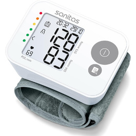 Тонометр Sanitas SBC 22 на зап'ястя (автоматичний вимірювання тиску та пульсу, функція попередження про аритмію)