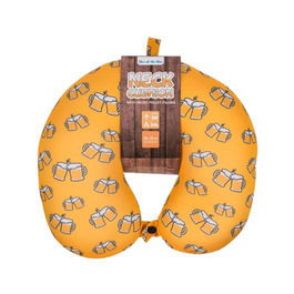 Подушка для шиї з мікрогранулятом - компактна подушка-воронка для подорожей, 30x30 см, ергономічна, для літака та поїзда