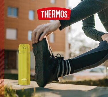 Термос THERMOS Ultralight 0,5 л, нержавіюча сталь, зберігає тепло 10 год / холод 20 год, герметичний, для води, чаю, 750 мл (Glowing Green)