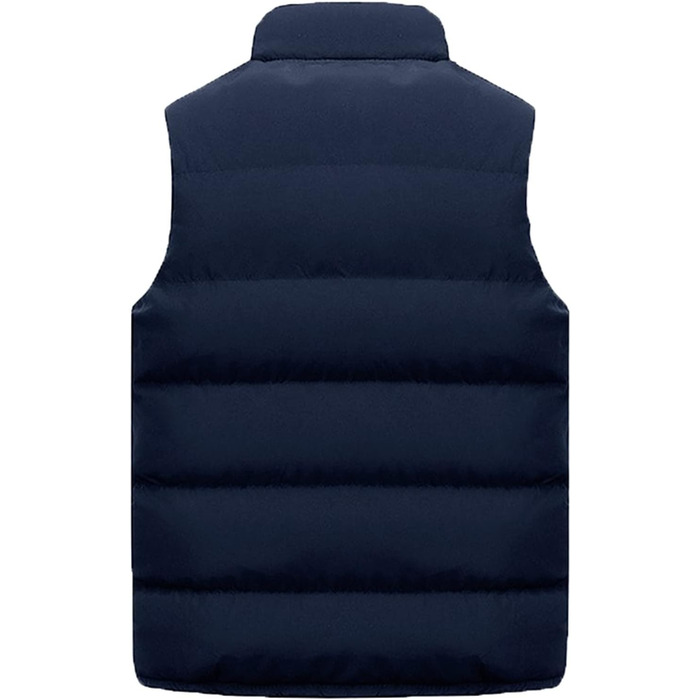 Степова жилетка для чоловіків: легка, тепла, без рукавів. Ідеальна для занять спортом, активного відпочинку, гольфу, їзди на коні. Розмір 3XL, колір: морський.