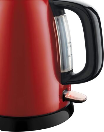 Електричний чайник Russell Hobbs Colours+ 1.0л, червоний, нержавіюча сталь, 2400W