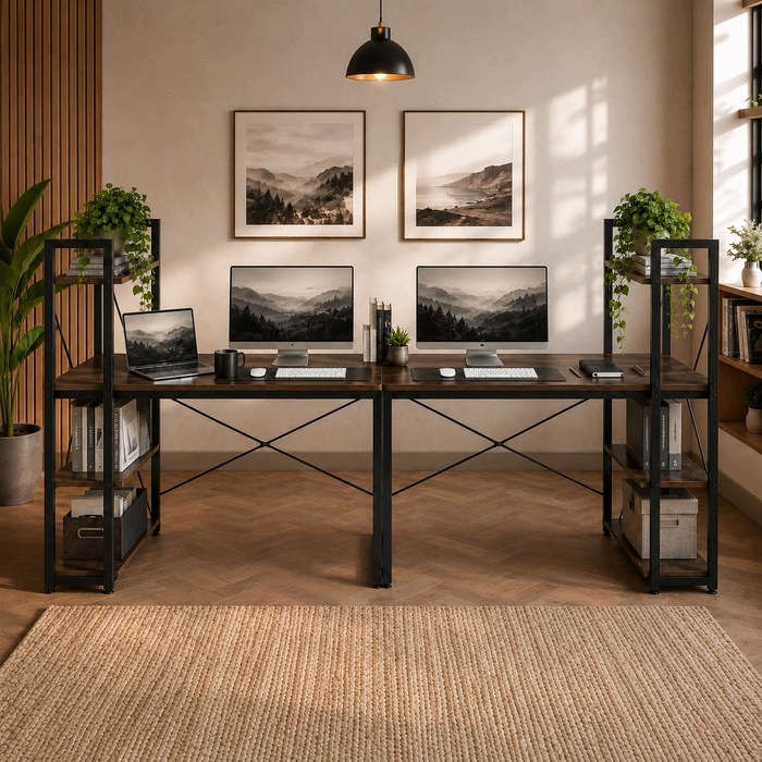 Прямокутний письмовий стіл NOVADO 120 x 60 x 120 см, дуб, горіх