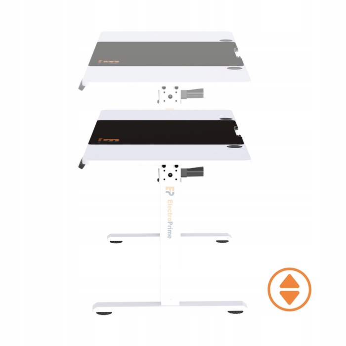 Ігровий стіл Electroprime Flow з підйомною стільницею, білий (120x60 см)