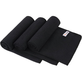 Рушник мікрофібра Sunland: спортивний, для подорожей, 40x80 см, чорний, швидковисихаючий