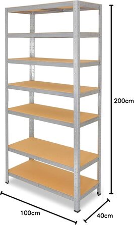 Shelfplaza® Heavy-Duty Metal Shelving Unit