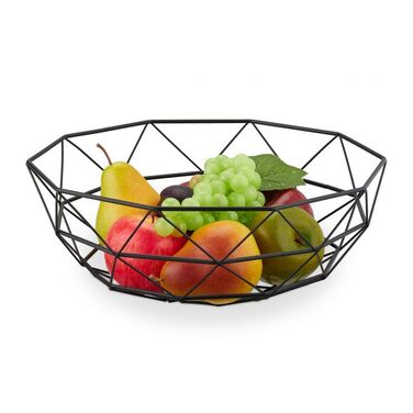 Relaxdays Decorative Fruit Bowl made of Metal