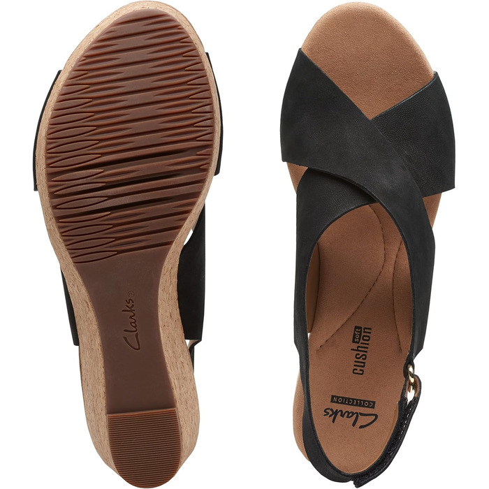 Босоніжки Clarks Annadel Eirwyn на підборах, чорні, нубук, 40 EU