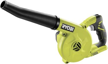 Повітродувка акумуляторна RYOBI 18V ONE+ R18TB-0, 2,9 м³/хв, 200 км/год, без акумулятора та зарядного пристрою