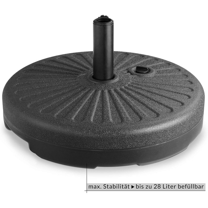 Casaria® Parasol Base 38 to 48mm Fillable Parasol Stand Balcony Garden