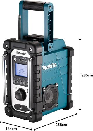 Радіо для будівельного майданчика Makita DMR112 з DAB+ та Bluetooth (7,2 В - 18 В, без акумулятора, без зарядного пристрою)